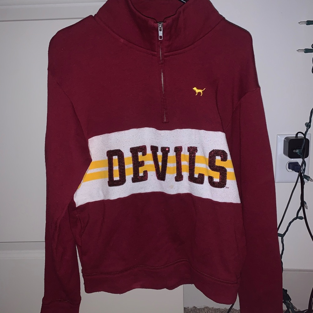 Women's ASU Maroon Sweater by PINK Victoria's Secret